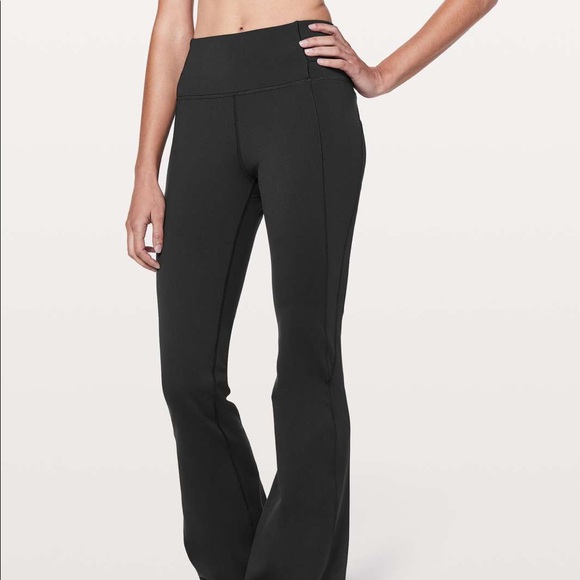 lululemon athletica Pants - Lululemon Groove flared yoga pants size 6